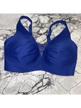 Knix S++ Revolution Shadow Mesh Bra Blue Comfort Active Wear Sports